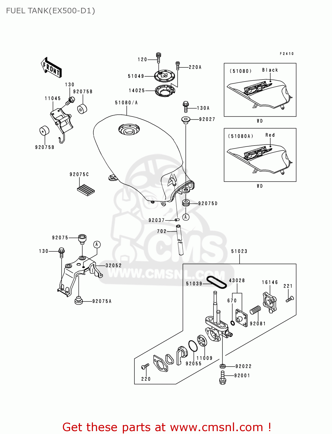 FUEL TANK(EX500-D1) EX500D1 GPZ500S 1994 UNITED KINGDOM SD