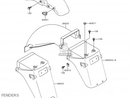 FENDERS - EX500D1 GPZ500S 1994 UNITED KINGDOM SD