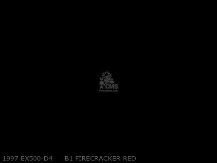 1997 EX500-D4     B1 FIRECRACKER RED - EX500D1 NINJA 500 1994 USA CALIFORNIA CANADA