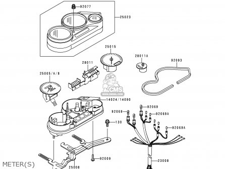 METER(S) - EX500D1 NINJA 500 1994 USA CALIFORNIA CANADA