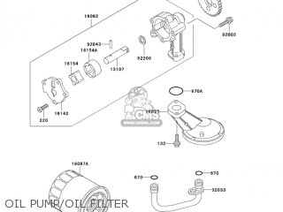OIL PUMP/OIL FILTER - EX500D10 NINJA 500R 2003 USA CALIFORNIA CANADA