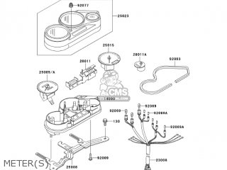 METER(S) - EX500D10 NINJA 500R 2003 USA CALIFORNIA CANADA
