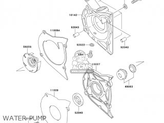 WATER PUMP - EX500D11 NINJA 500R 2004 USA CALIFORNIA CANADA