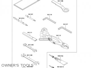 OWNER'S TOOLS - EX500D11 NINJA 500R 2004 USA CALIFORNIA CANADA