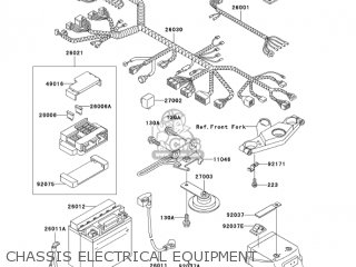 CHASSIS ELECTRICAL EQUIPMENT - EX500D11 NINJA 500R 2004 USA CALIFORNIA CANADA