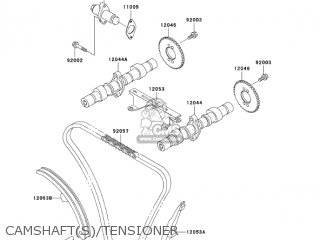 CAMSHAFT(S)/TENSIONER - EX500D11 NINJA 500R 2004 USA CALIFORNIA CANADA