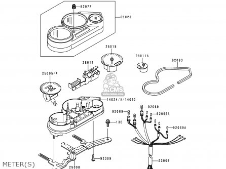 METER(S) - EX500D2 GPZ500S 1995 UNITED KINGDOM SD