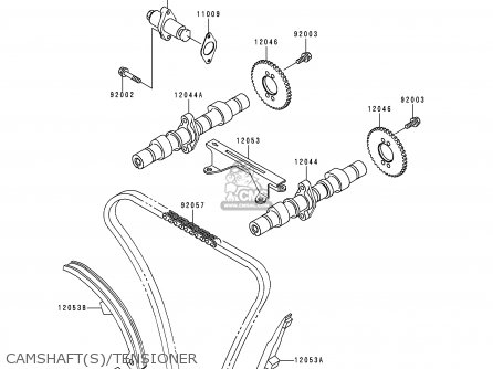 CAMSHAFT(S)/TENSIONER - EX500D2 NINJA 500 1995 USA CALIFORNIA CANADA