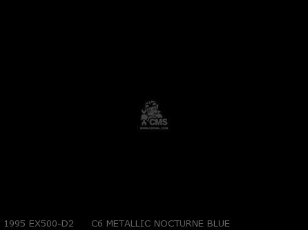 1995 EX500-D2     C6 METALLIC NOCTURNE BLUE - EX500D2 NINJA 500 1995 USA CALIFORNIA CANADA