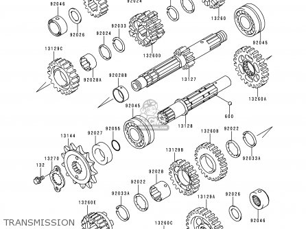 TRANSMISSION - EX500D3 GPZ500S 1996 UNITED KINGDOM