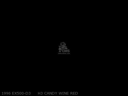 1996 EX500-D3     H3 CANDY WINE RED - EX500D4 NINJA 500 1997 USA CALIFORNIA CANADA