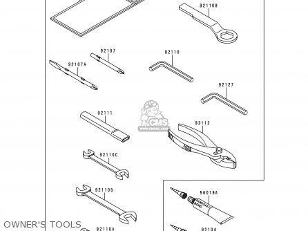 OWNER'S TOOLS - EX500D5 NINJA 500 1998 USA CALIFORNIA CANADA
