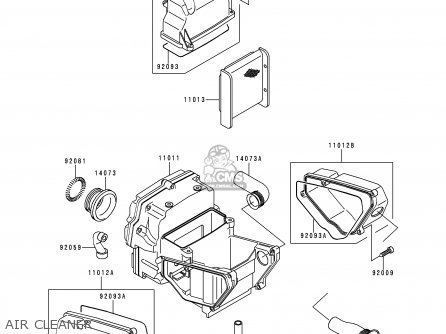 AIR CLEANER - EX500D6 GPZ500S 1999 UNITED KINGDOM