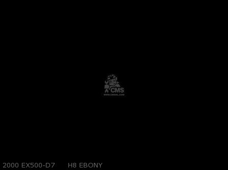 2000 EX500-D7     H8 EBONY - EX500D6 NINJA 500 1999 USA CALIFORNIA CANADA