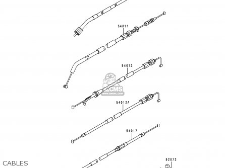 CABLES - EX500D6 NINJA 500 1999 USA CALIFORNIA CANADA