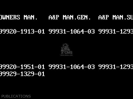 PUBLICATIONS - EX500D6 NINJA 500 1999 USA CALIFORNIA CANADA