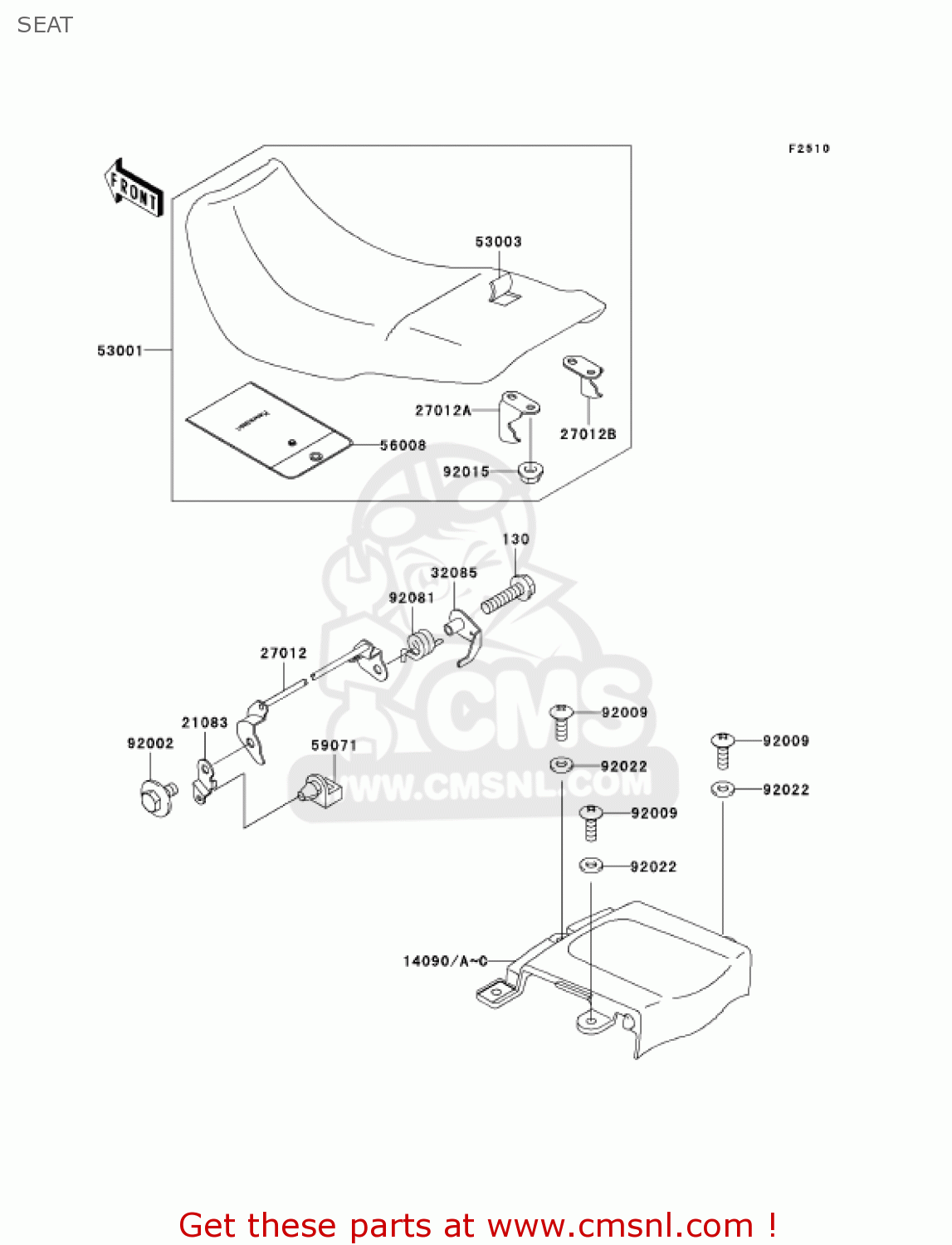 SEAT EX500D6F NINJA 500R 2006 USA CALIFORNIA CANADA