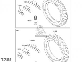 TIRES - EX500D6F NINJA 500R 2006 USA CALIFORNIA CANADA