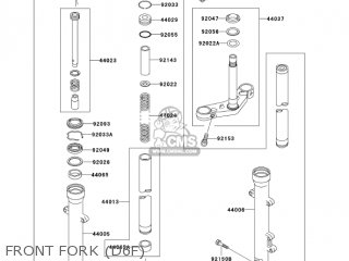 FRONT FORK (D6F) - EX500D6F NINJA 500R 2006 USA CALIFORNIA CANADA