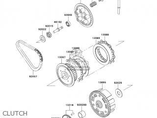 CLUTCH - EX500D6F NINJA 500R 2006 USA CALIFORNIA CANADA
