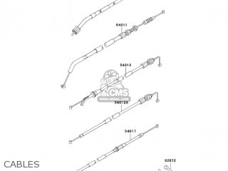 CABLES - EX500D6F NINJA 500R 2006 USA CALIFORNIA CANADA