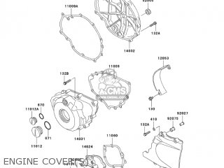 ENGINE COVER(S) - EX500D6F NINJA 500R 2006 USA CALIFORNIA CANADA