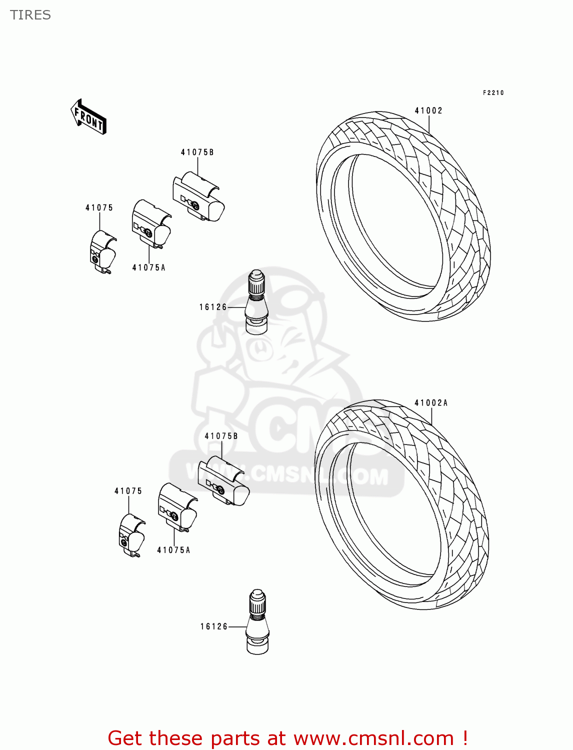 TIRES EX500D7 GPZ500S 2000 UNITED KINGDOM