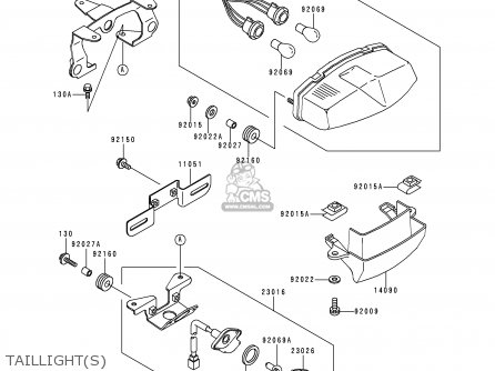 TAILLIGHT(S) - EX500D7 GPZ500S 2000 UNITED KINGDOM