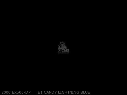2000 EX500-D7     E1 CANDY LIGHTNING BLUE - EX500D7 NINJA 500 2000 USA CALIFORNIA CANADA