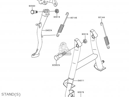 STAND(S) - EX500D7 NINJA 500 2000 USA CALIFORNIA CANADA