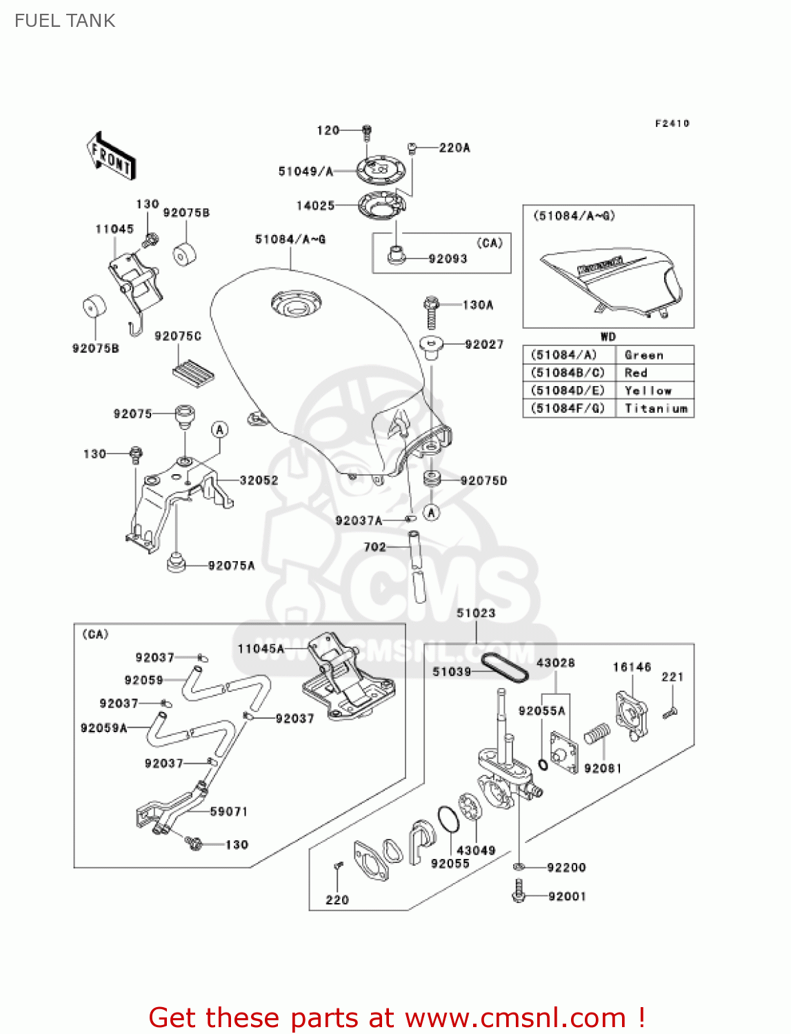 Fuel Petcock For Kawasaki Motorcycle Ninja 500/500R EX500,Vulcan - Foto 3