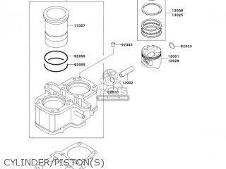 CYLINDER/PISTON(S) - EX500D7F NINJA 500R 2007 USA CALIFORNIA CANADA