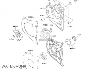 WATER PUMP - EX500D7F NINJA 500R 2007 USA CALIFORNIA CANADA
