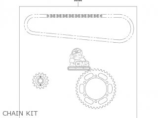 CHAIN KIT - EX500D7F NINJA 500R 2007 USA CALIFORNIA CANADA