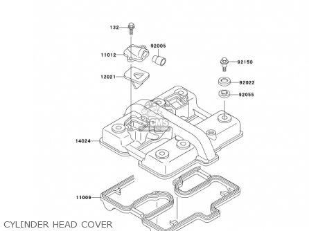 CYLINDER HEAD COVER - EX500D8 NINJA 500R 2001 USA CALIFORNIA CANADA