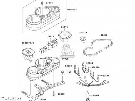 METER(S) - EX500D8 NINJA 500R 2001 USA CALIFORNIA CANADA