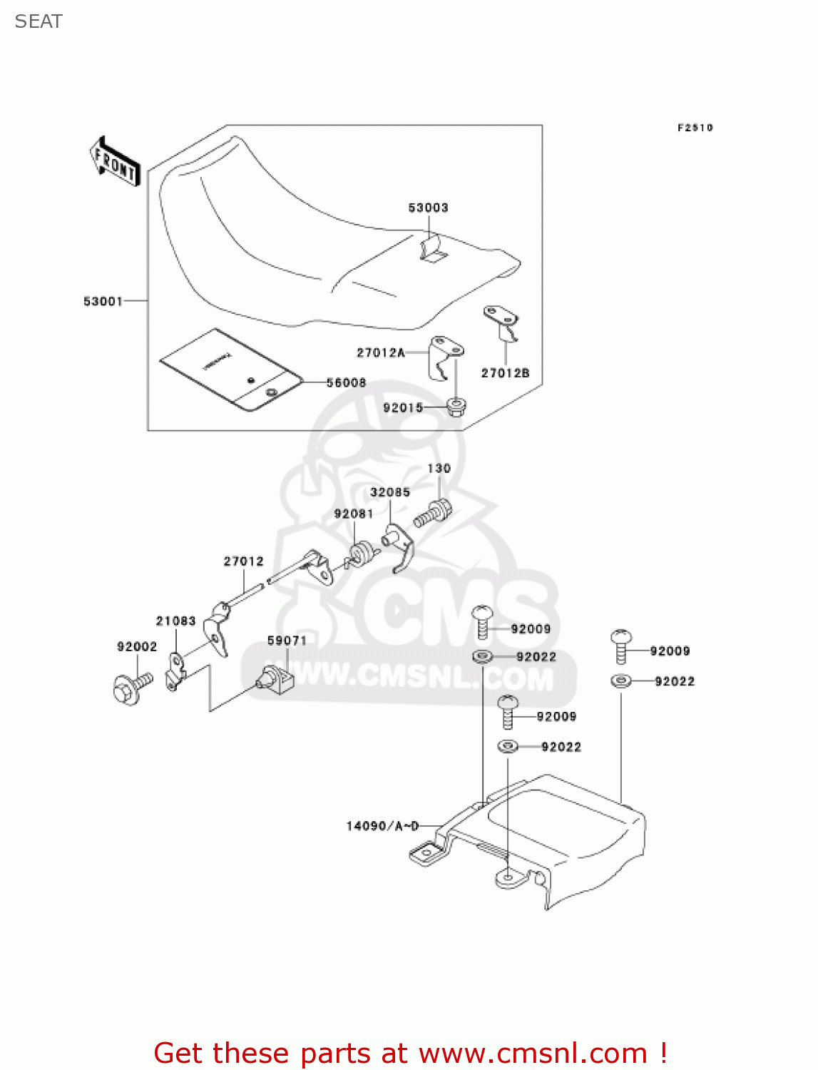 SEAT EX500D9 NINJA 500R 2002 USA CALIFORNIA CANADA