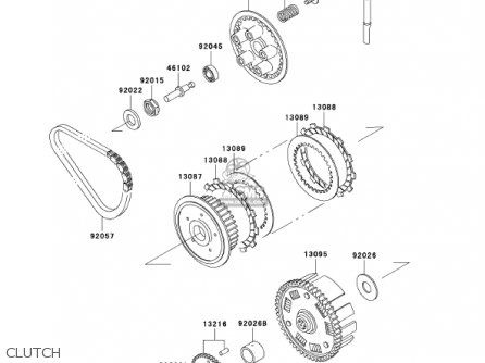 CLUTCH - EX500D9 NINJA 500R 2002 USA CALIFORNIA CANADA