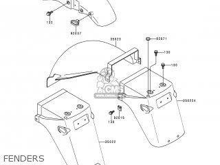 FENDERS - EX500E2 GPZ500S 1995 EUROPE FR NL FG GR IT NR SP