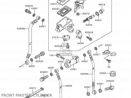 FRONT MASTER CYLINDER - EX500E4 GPZ500S 1997 NETHERLANDS FG IT