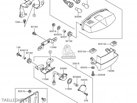 TAILLIGHT(S) - EX500E4 GPZ500S 1997 NETHERLANDS FG IT