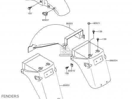 FENDERS - EX500E5 GPZ500S 1998 EUROPE FR NL AR FG GR IT NR