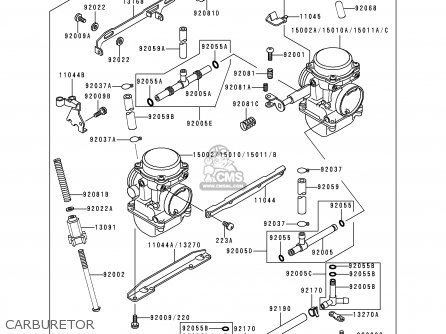 CARBURETOR - EX500E6 GPZ500S 1999 EUROPE FR NL AR FG GR IT NR