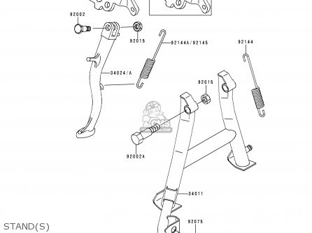 STAND(S) - EX500E6 GPZ500S 1999 EUROPE FR NL AR FG GR IT NR