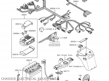 CHASSIS ELECTRICAL EQUIPMENT - EX500E6 GPZ500S 1999 EUROPE FR NL AR FG GR IT NR