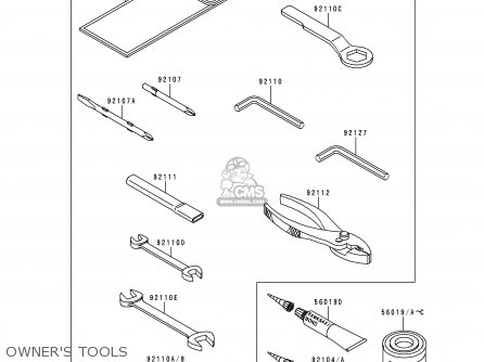 OWNER'S TOOLS - EX500E6 GPZ500S 1999 EUROPE FR NL AR FG GR IT NR