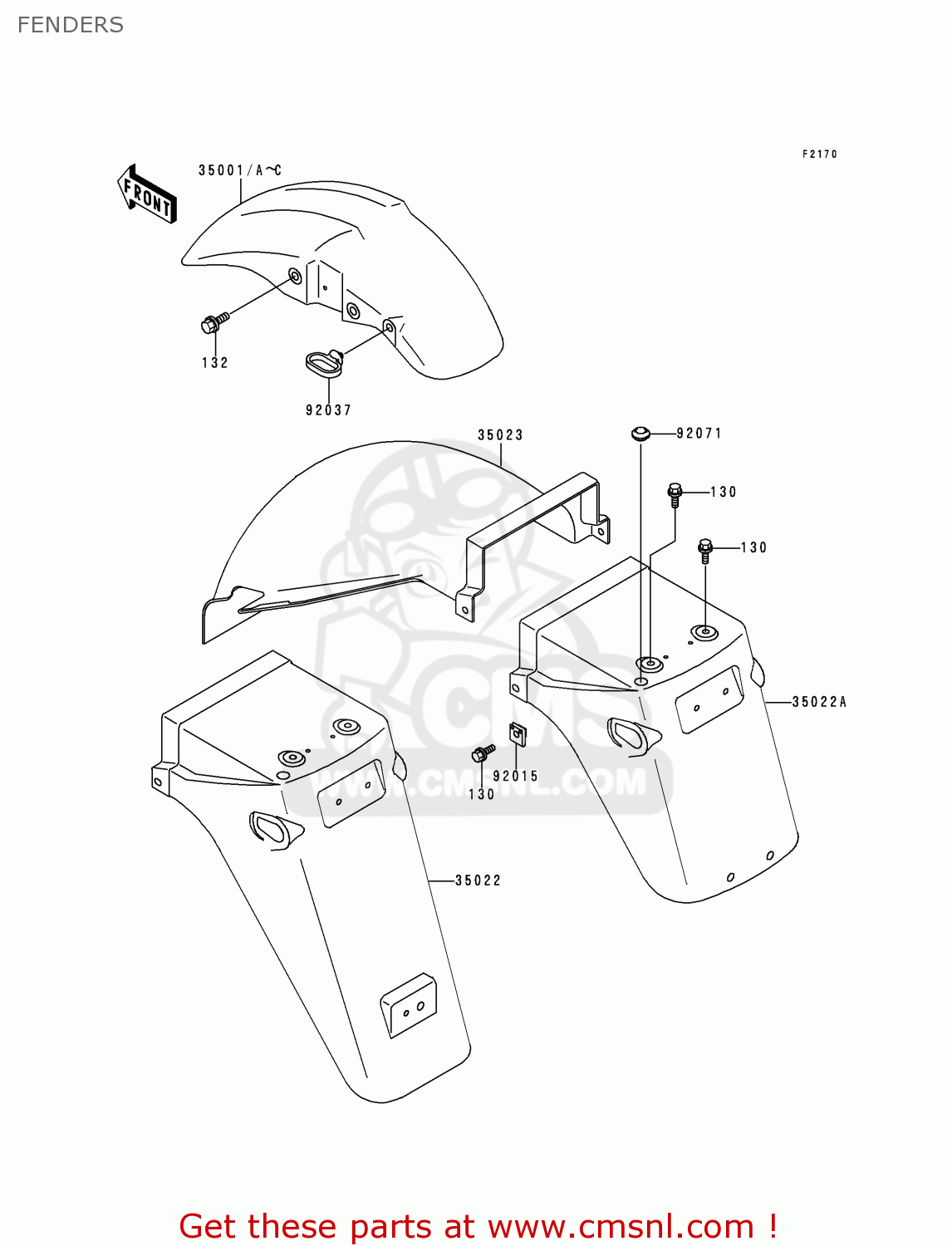 FENDERS EX500E7 GPZ500S 2000 FRANCE NL AR FG GR IS IT NR