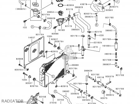 RADIATOR - EX500F1 GPZ500S 1994 AUSTRIA