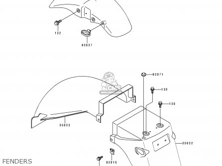FENDERS - EX500F1 GPZ500S 1994 AUSTRIA