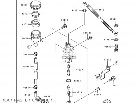 REAR MASTER CYLINDER - EX500F1 GPZ500S 1994 AUSTRIA